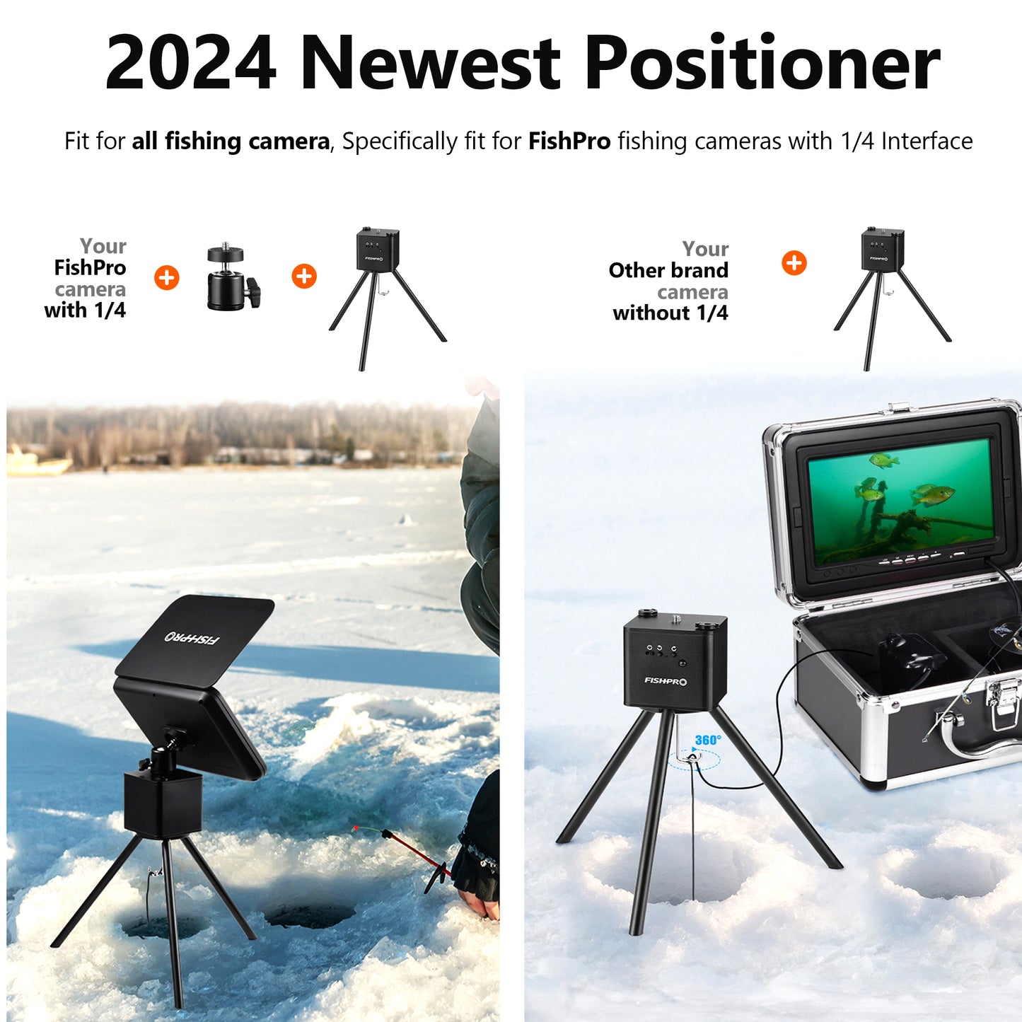 FishPRO 2024 Upgrade Positioner for Underwater Fishing Camera - [Full-Aluminum]