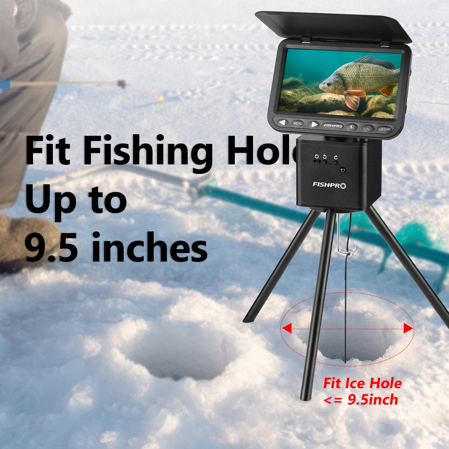 FishPRO 2024 Upgrade Positioner for Underwater Fishing Camera - [Full-Aluminum]