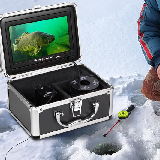 FishPRO 7'' Ice Fishing Camera,w/12pcs IR +12pcs LED, 1200TVL,4,500mAh Li-Battery