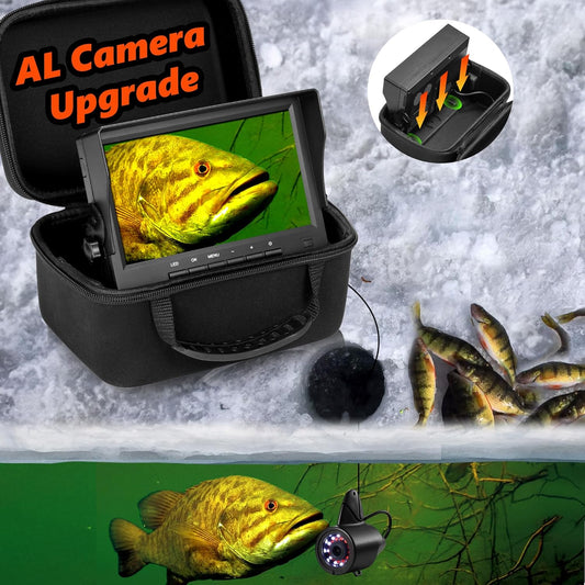 FishPRO 7'' Underwater Fishing Camera w/Bracket, 12pcs IR + 12pcs LED light