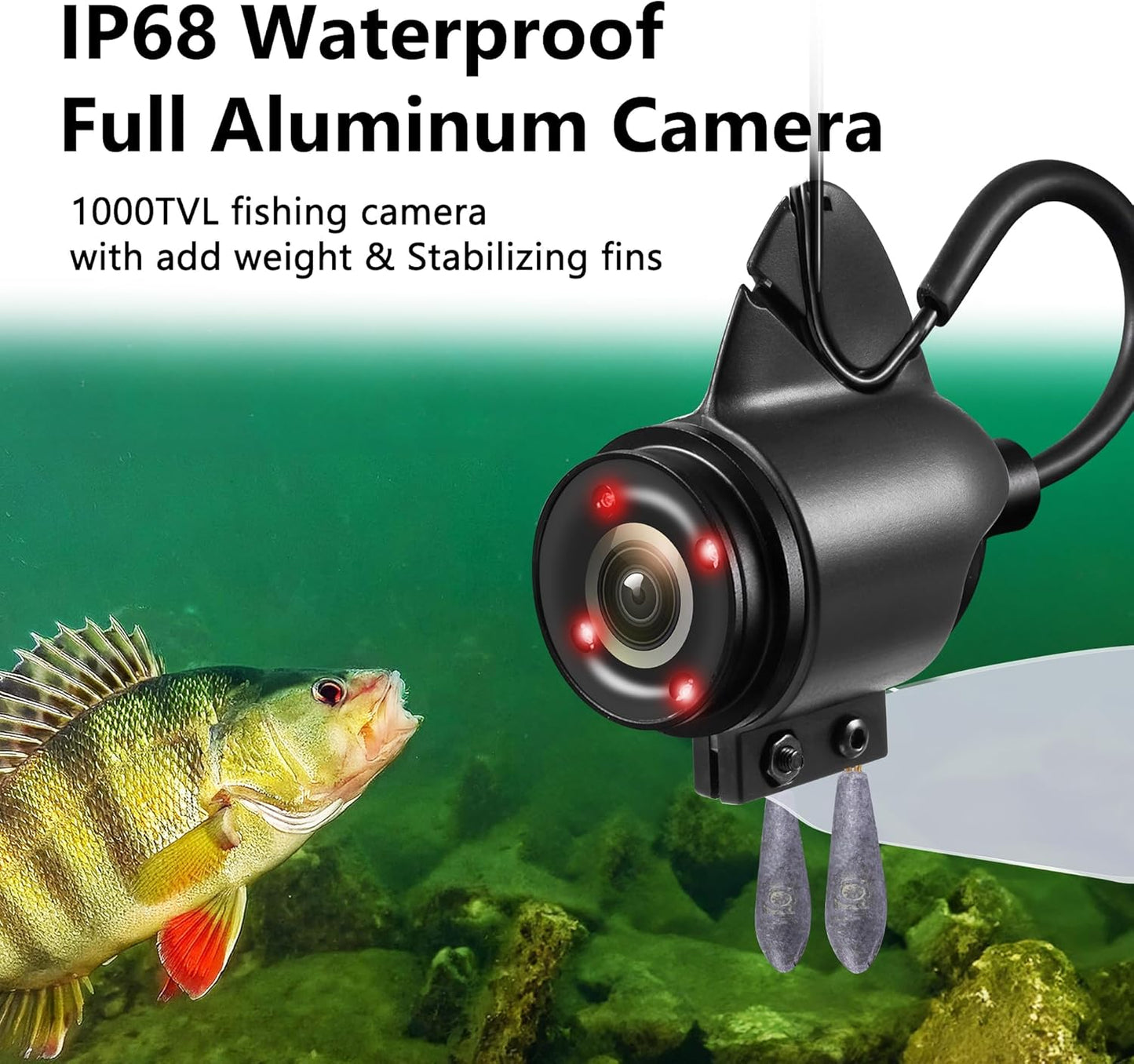 FishPRO Pocket Size 4.3'' Underwater Fishing Camera 1000TVL